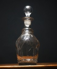 Vintage clear glass decanter - vintage,