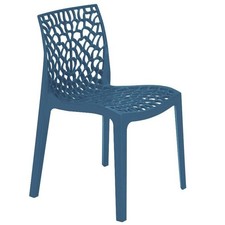 LeisureBench Neptune Plastic Garden Chair - Avio Blue