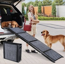 Extra Long 170cm Foldable Dog Ramps Large Dogs, Dog Ramp for Car with Non-Slip 