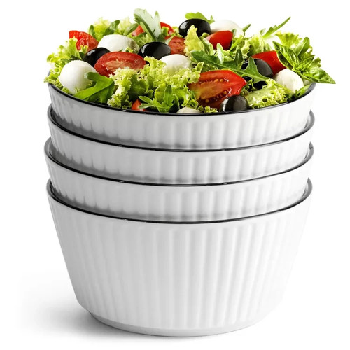 Ceramic cereal bowls set - 6'',