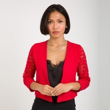 Womens Ladies Bolero Lace