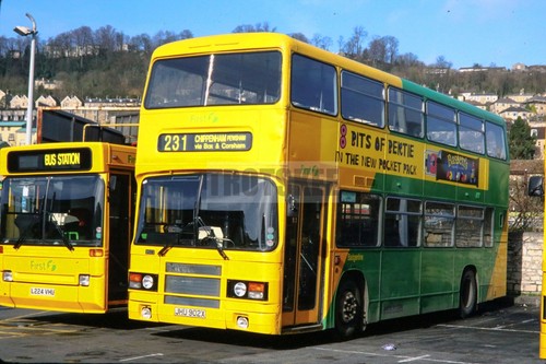 35mm slide bristol leyland - slide,
