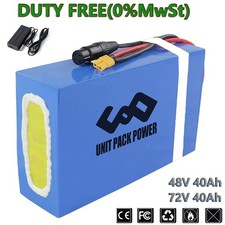 36V 48V 60V 72V 40Ah 25AH 20Ah Lithium Battery for 0~5000W E-Scooter Tricycle RV