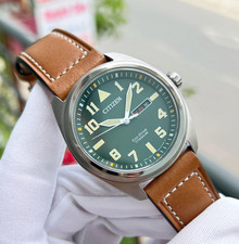 Citizen Eco-Drive Super Titanium BM8560-02X Sapphire Crystal Green Dial Watch