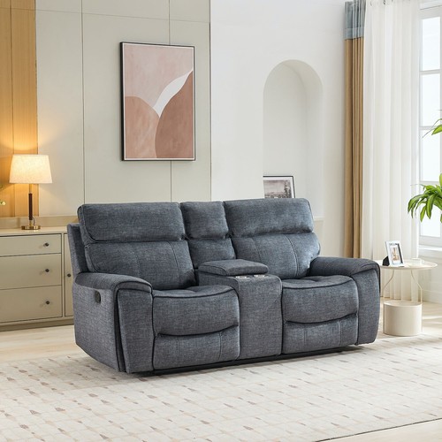Reclining sofa grey 2 - /,