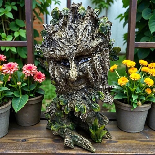 Green man tree ent - green,