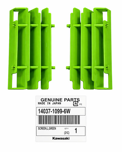 Oem kawasaki radiator shrouds - kawasaki,