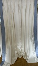 FABULOUS BESPOKE IVORY SILK STYLE JACQUARD/ BROCADE STYLE CURTAINS