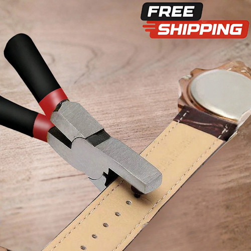 Leather hole punch tool - leather,