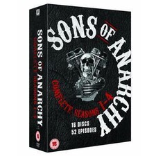 Sons of Anarchy - Season 1-4 [DVD], Good DVD, Charlie Hunnam,Ron Perlman,Katey S