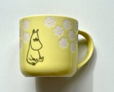 Japan Yamaka Shoten Moomin floral yellow porcelain 350ml Mug 山加商店姆明