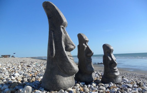 Set easter island heads - set,