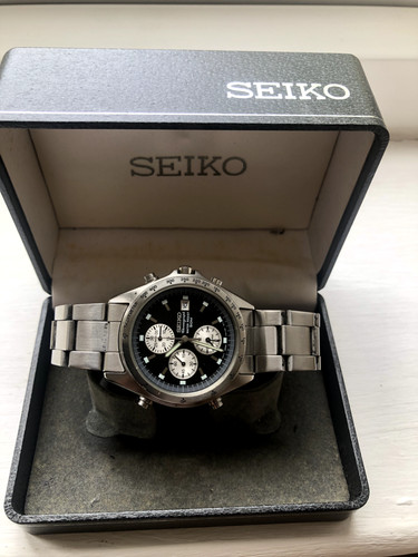 Seiko quartz chrono reverse - ,