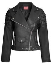 Girls Biker Jacket Faux