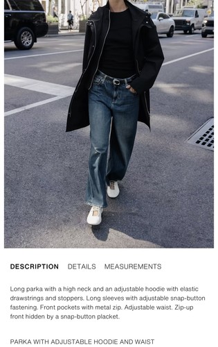Zara raincoat parka with