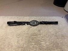 Black leather belt from