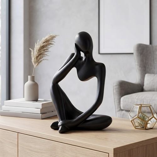 Abstract figure thinker resin - figure,