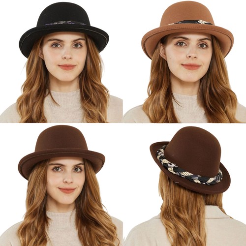 French wool bowler hat autumn - french,