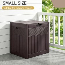 150L Brown Outdoor Plastic