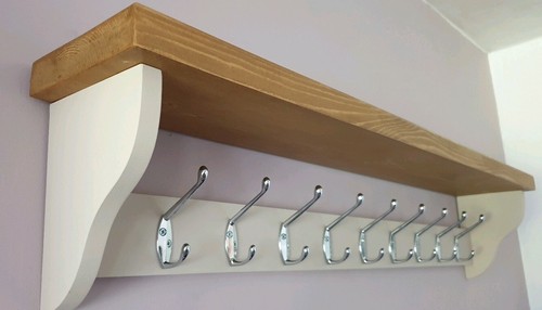 Coat rack shelf - handmade, 9
