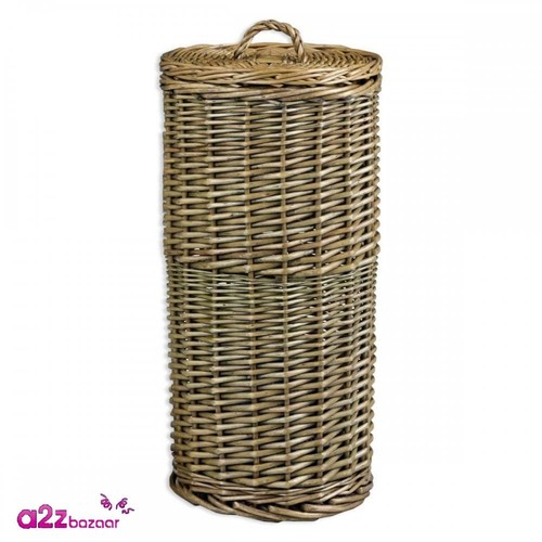 Round brown toilet roll - brown,
