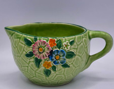 Crown Devon Milk Jug Green