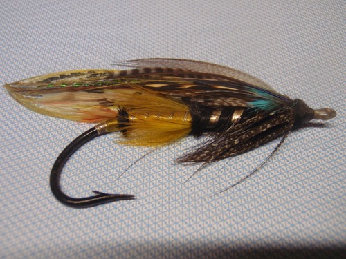 Vintage gut eyed - salmon, fly