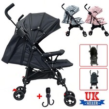 Lightweight Baby Stroller Pram Foldable Travel Buggy Pushchair Raincover Folding