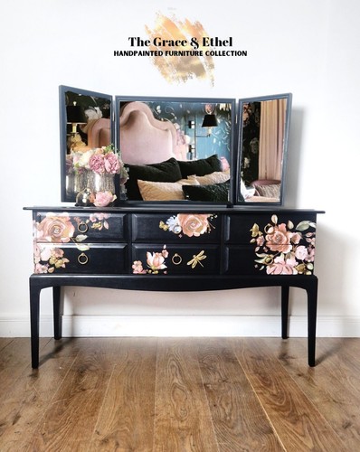 Black stag floral - stag,
