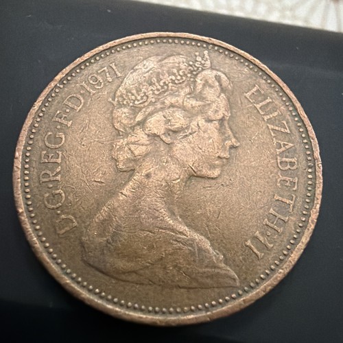 1971 new pence coin - 1971, 2p