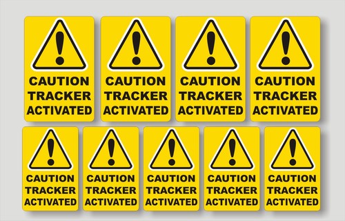 Warning caution tracker - 9x, warning,