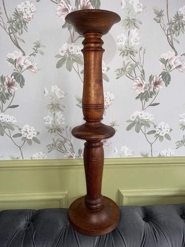 Vintage solid wood plant stand - vintage,