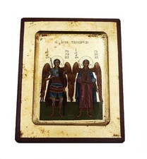 Greek Orthodox wooden icon of
