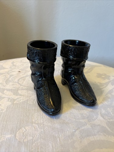 Vintage black glass spill - vintage,