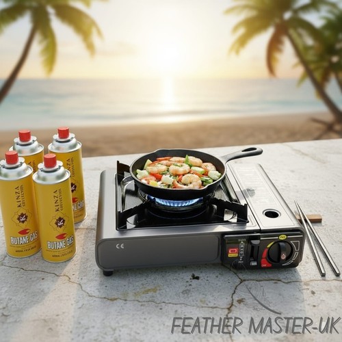 Portable butane gas stove with - butane,