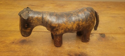 Donkey leather doorstop - leather, by