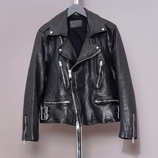 ALL SAINTS Leather Jacket Mens