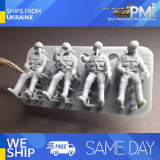 Rise144 Models RM72019 1/72 Vietnam Era PILOTS SITTING 4x pilots, diff poses