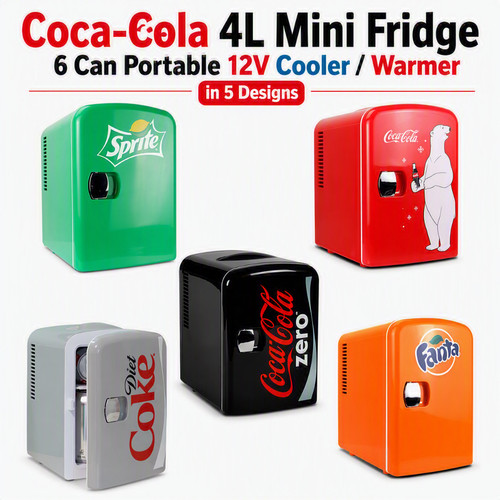 Coca cola mini fridge - 6, can