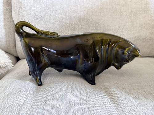 Vintage trentham pottery bull - vintage,