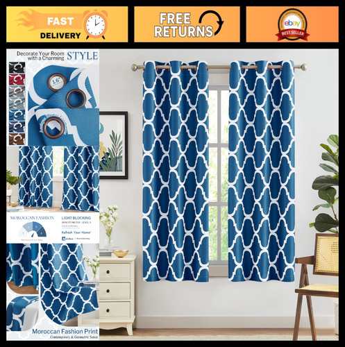 Moroccan printed blackout - moroccan,