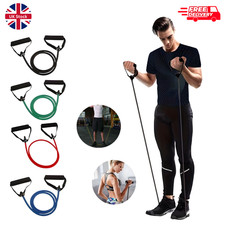 Resistance Bands with Handles Exercise Workout Bands for Men Women Home Gym UK