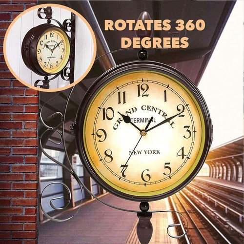 Garden wall clock - clock,