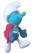 Smurfs SUPER SMURF Soft Plush Toy ~ Vintage Peyo / Play-by-Play Toys 2011 / 2012