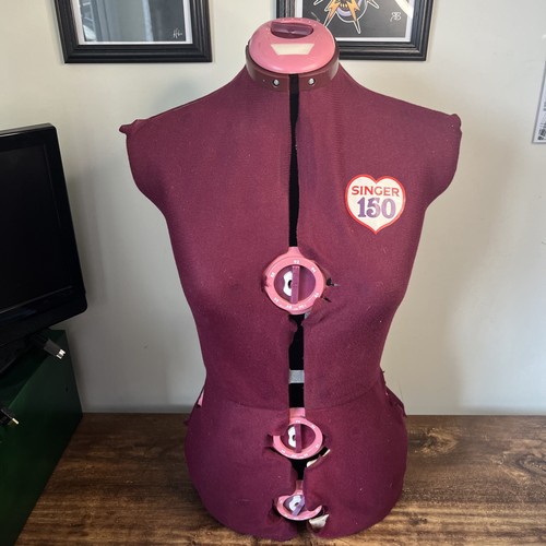 Singer 150 mannequin dress - singer, red