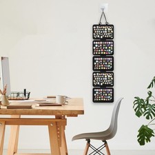 5-Layer Pin Badge Display Wall Mount Jewelry Organizer Keyring Display Stand