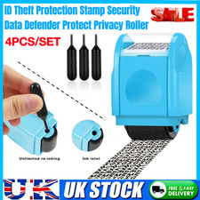 4Pcs/Set ID Theft Protection Stamp Security Data Defender Protect Privacy Roller