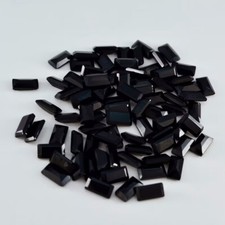 Natural Black Spinal 8x4mm Baguette Shape Calibrated Size Loose Gemstone 5 Pcs
