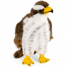 Hawk, bird approx. 23 cm, stuffed animal, plush toy