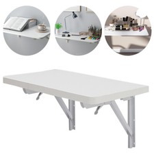 60/80/100cm Folding Wall Mounted Shelf Unit Dining Table Drop Leaf Computer Desk